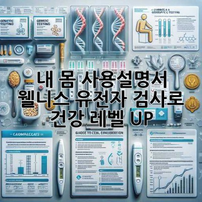 내 몸 사용설명서🧬 웰니스 유전자 검사로 건강 레벨 UP!