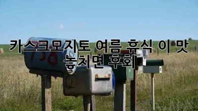 🍹카스크모지토: 여름 휴식, 이 맛 놓치면 후회!☀️