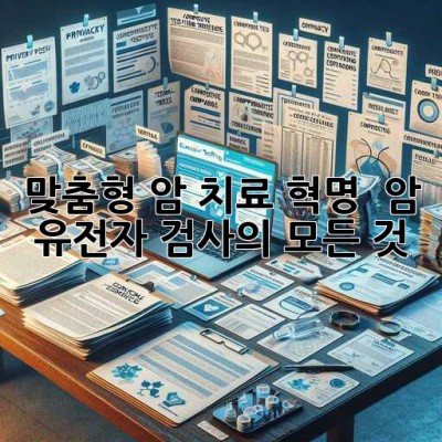 맞춤형 암 치료 혁명 🧬 암 유전자 검사의 모든 것!