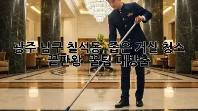 광주 남구 칠석동 🏡 좁은 거실 청소 끝판왕! ✨ 꿀팁 대방출